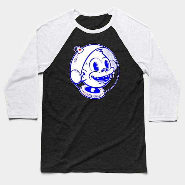 Astro Chimp is excited for the mission! Baseball T-Shirt by astr0_ch1mp